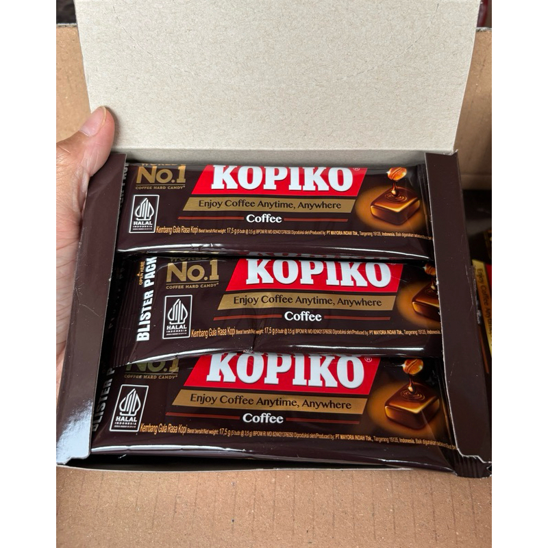 

agen distributor makanan ringan cemilan snack permen kopiko blister coffee pack korea drama murah berkualitas
