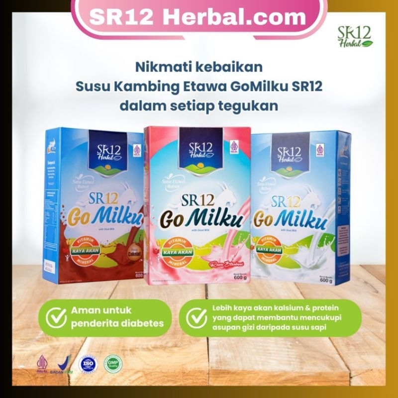 

GOMILKU SR 12 SUSU KAMBING ETAWA PREMIUN BUBUK PLUS HERBAL TIDAK AMIS