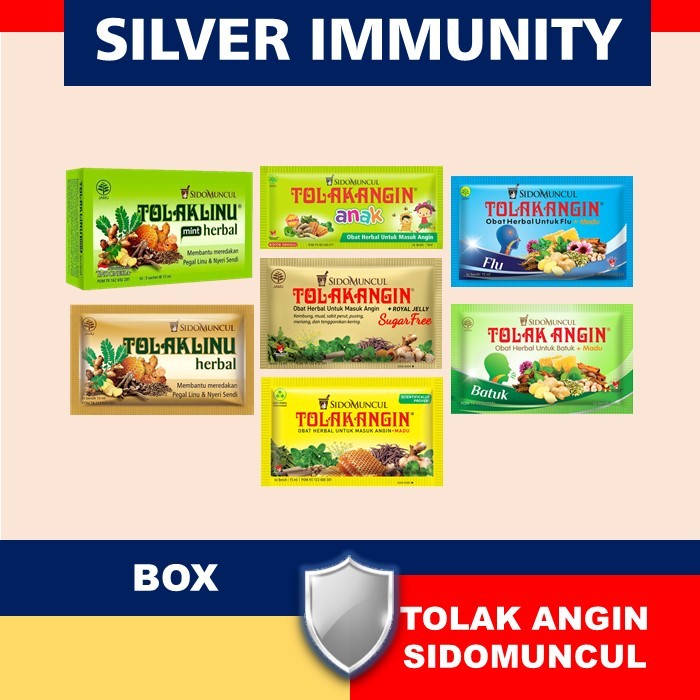 Tolak Angin Cair / Flu / Bebas Gula / Linu / Linu Mint /Anak / Batuk / Box Isi 12 Sidomuncul