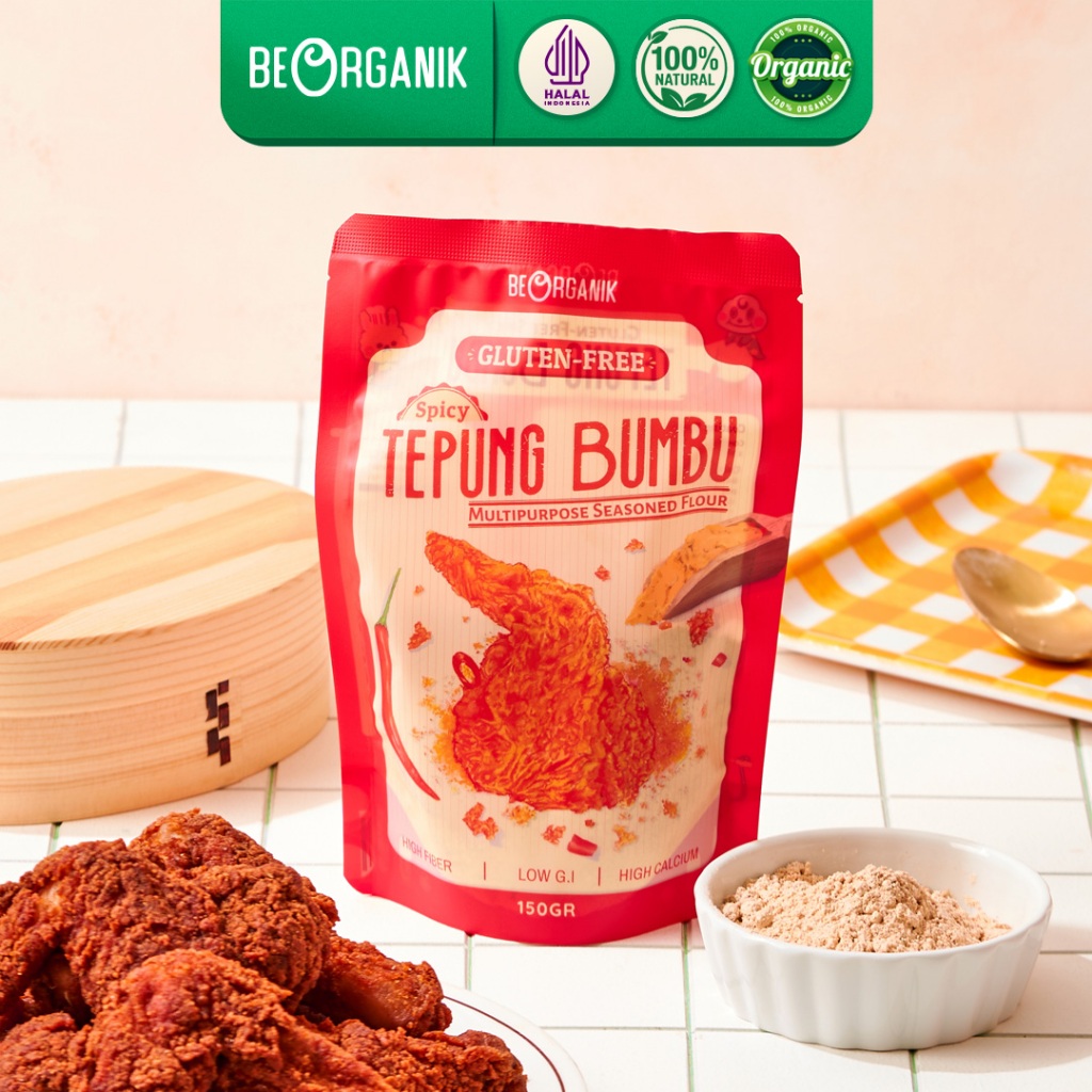 

Tepung Bumbu Spicy Beorganik - Vegan & Gluten Free