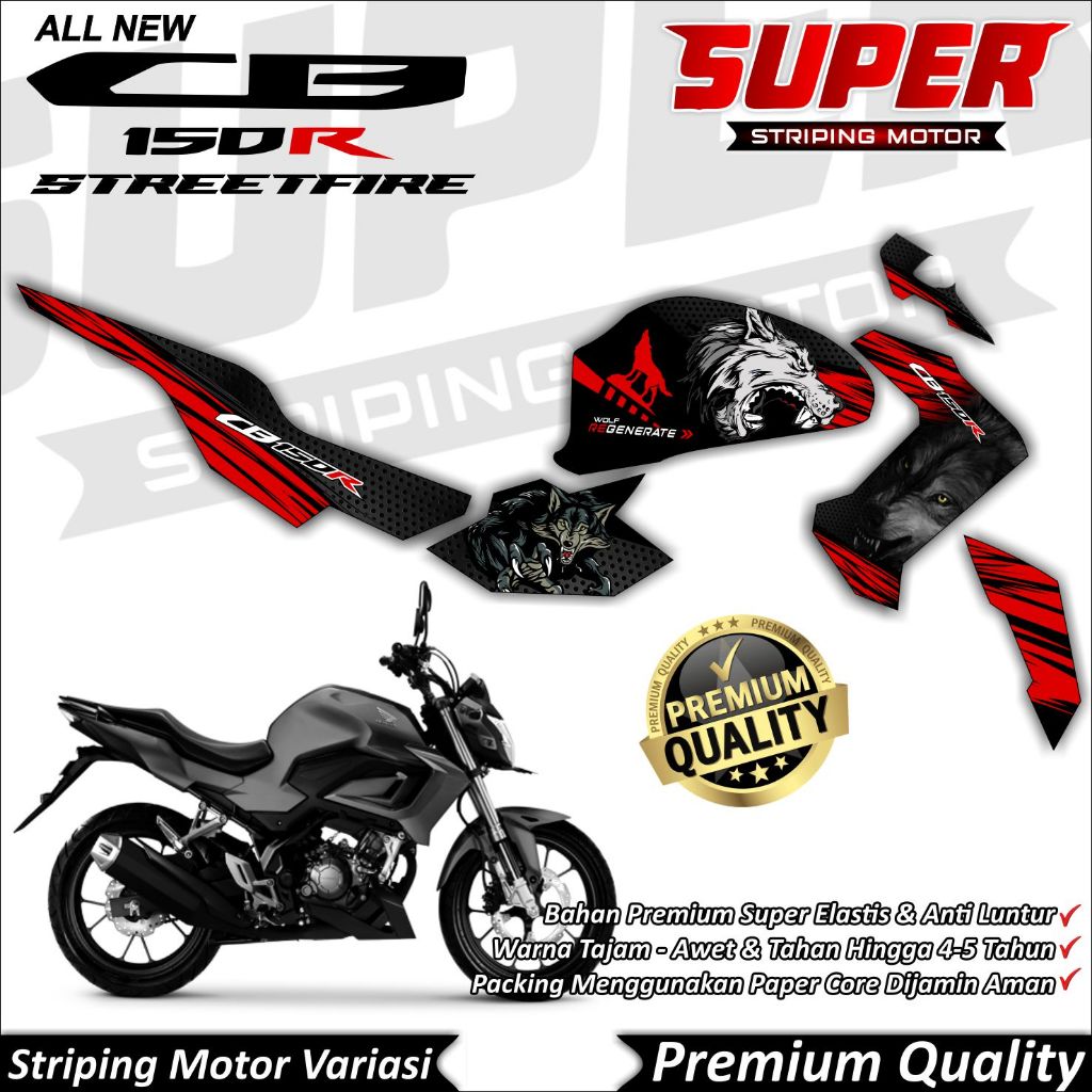 Stiker CB150r New 2021 Anti Luntur keren Striping CB150r New 2021 Striping Honda CB150r New 2021 Ser