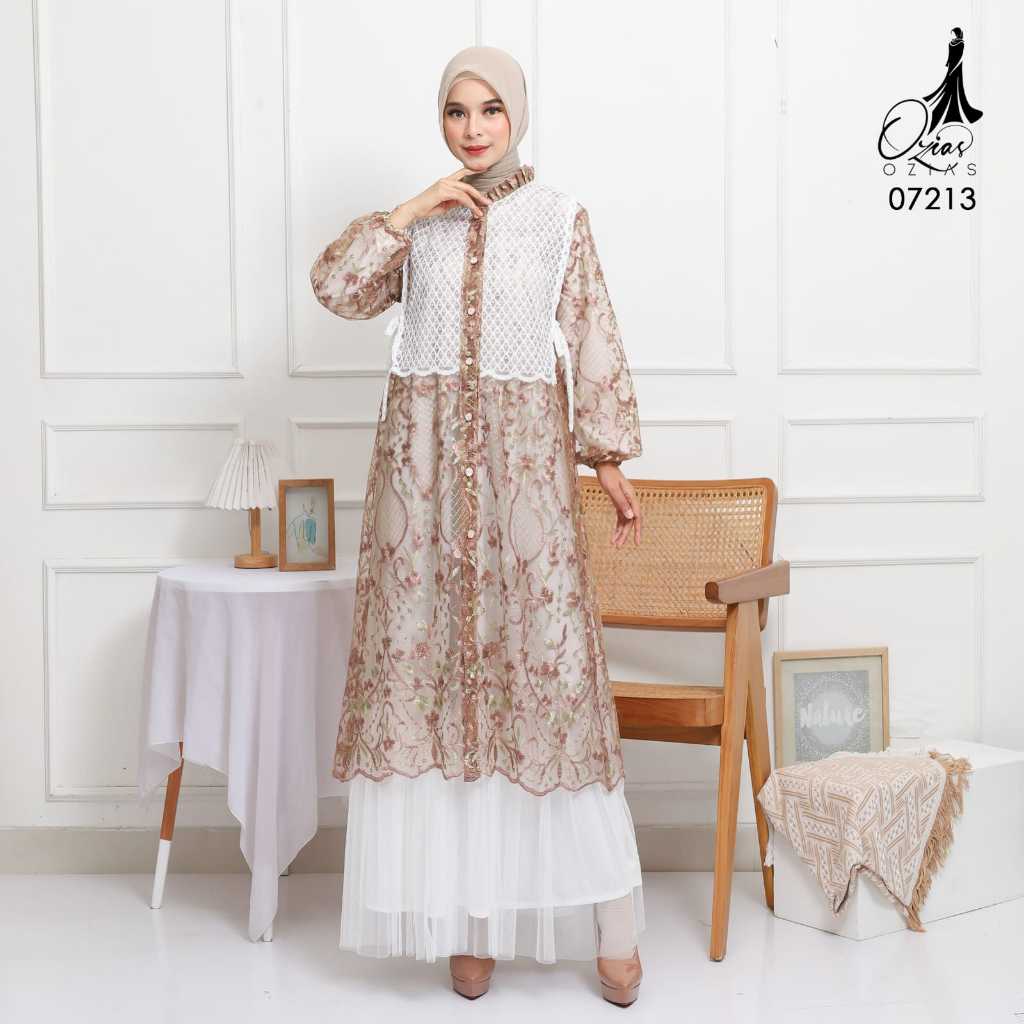 GAMIS OZIAS TILE 07213 LD 105 I Gamis Santai I Gamis Tile