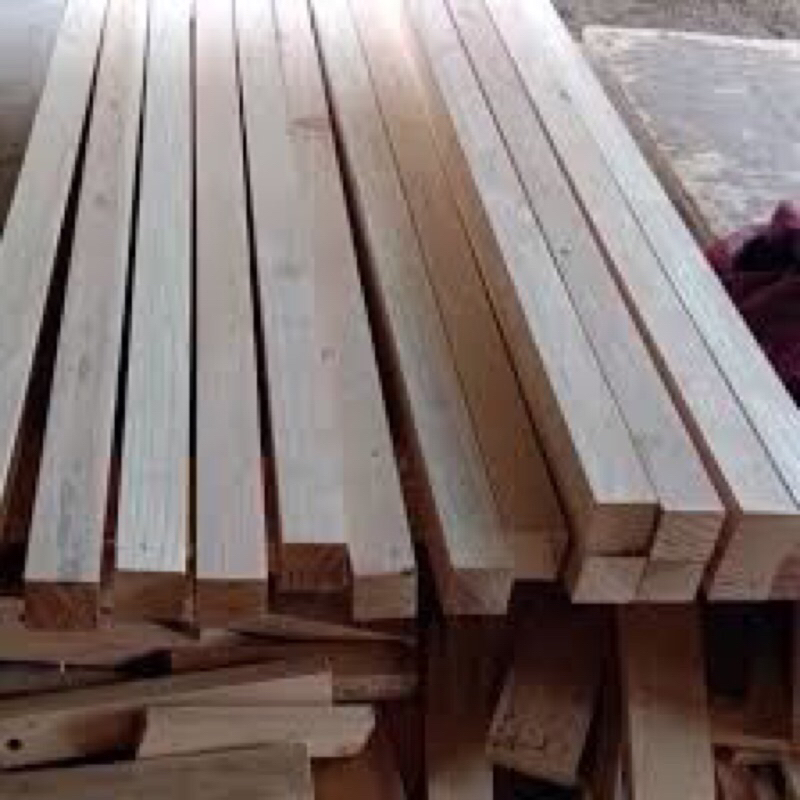 List kayu kaso 4x4 panjang 2meter sudah serut halus
