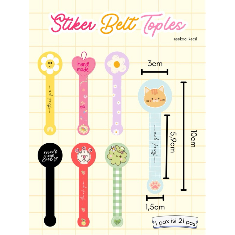 

Stiker Belt Toples