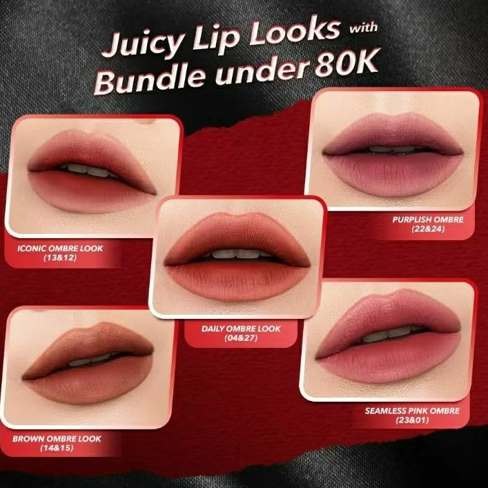 Paket Hemat OMBRE LIPS - OMG OMBRE - Ombre OMG - Lipcream Ombre Lipstik