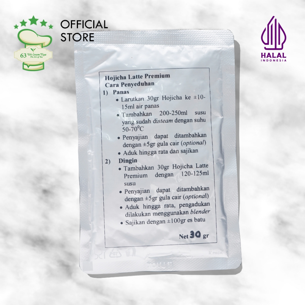 Teh 63 - ARCHI Sampel Hojicha Latte Premium 15 gr - Food Service