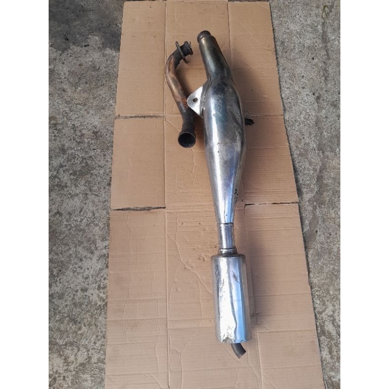 KNALPOT FIZR STANDAR ORIGINAL PABRIK ( LEPASAN MOTOR )