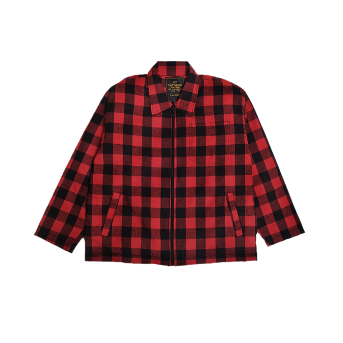 Easthood Gz Bursh Jaket Flannel Merah Hitam