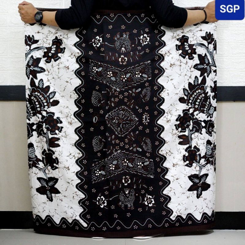 Sarung Batik Gus Iqdam Terbaru Printing Goyor Tebal Pria Muslim Motif Series Warna Hitam Coklat - Ka