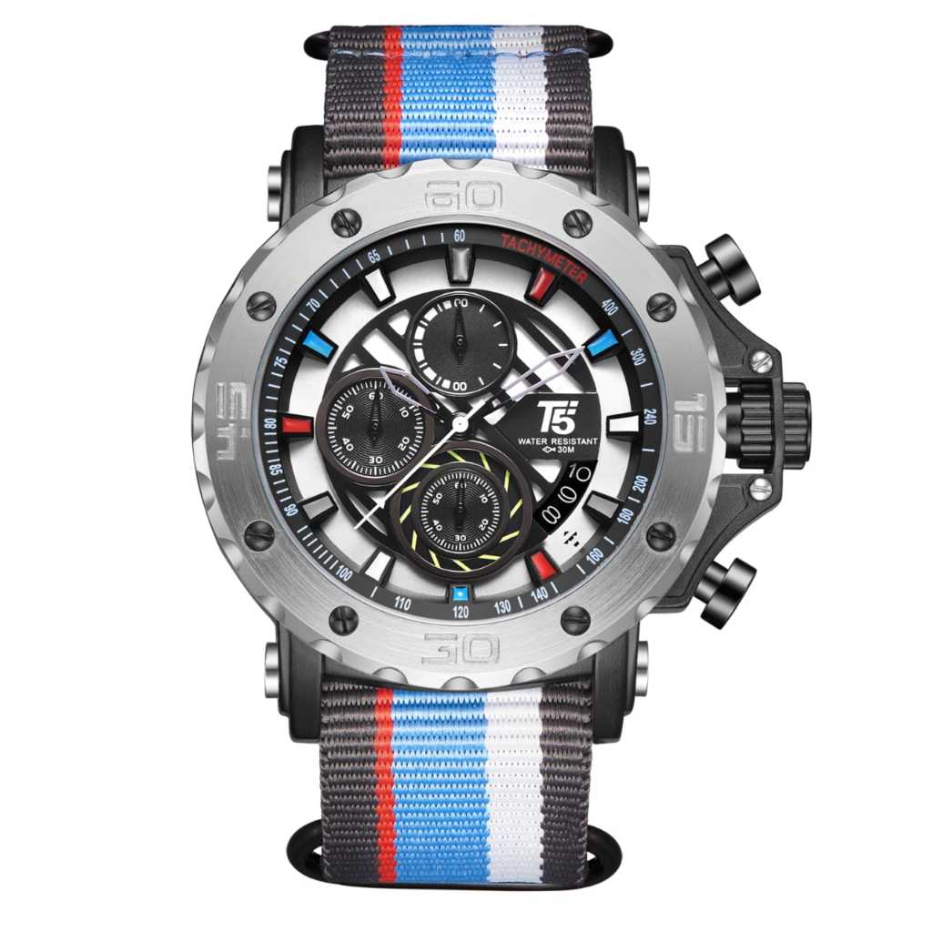 Terbaru Jam T5 3946 Original / Jam tangan T5 H394G Chrono Aktif / Jam tangan Pria Original Jam Nylon