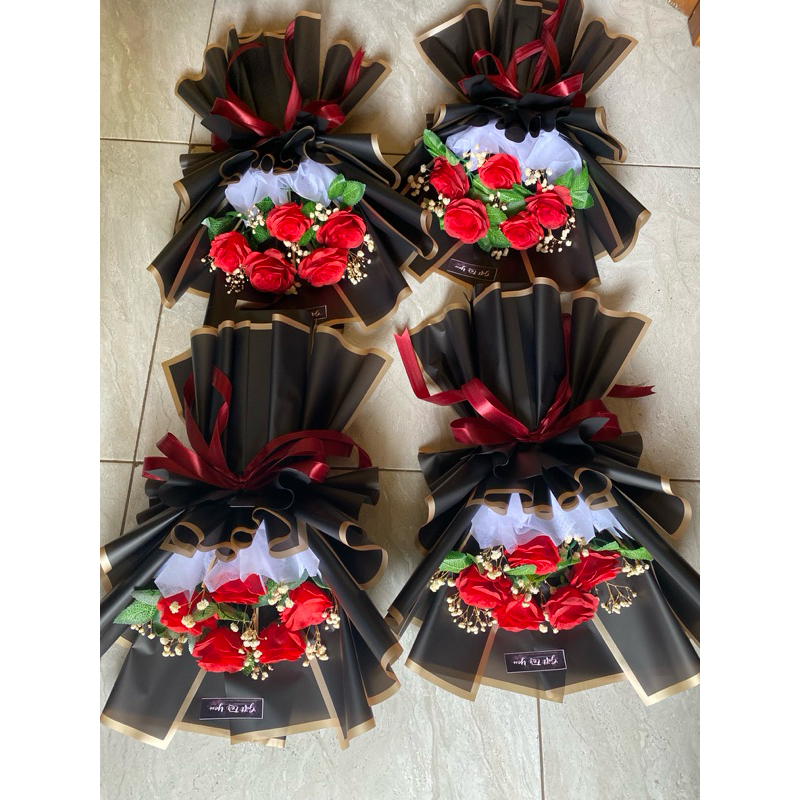 

BUKET BUNGA ARTIFICIAL MURAH BUKET WISUDA LAMARAN KADO (FREE PACKING KARDUS) |