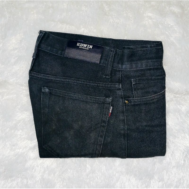 Edwin Celana Jeans Pria/Wanita Navy Blue ori size 29