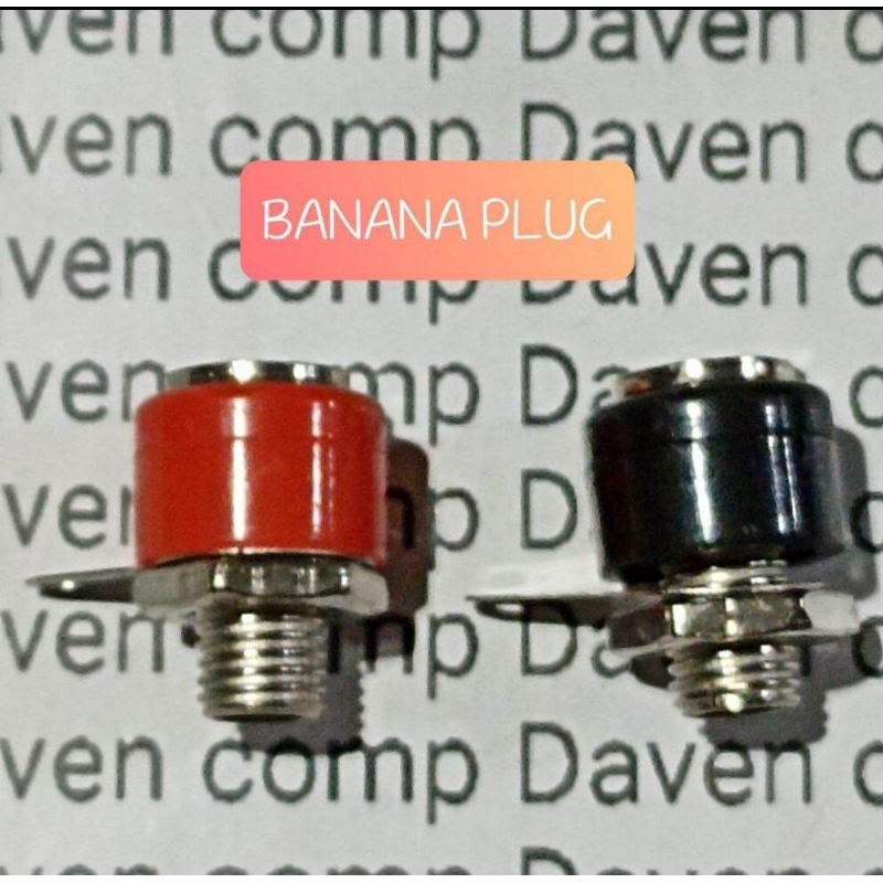 1PASANG BANANA PLUG FEMALE SOKET BANANA SOCKET BANANA PLUG 4MM