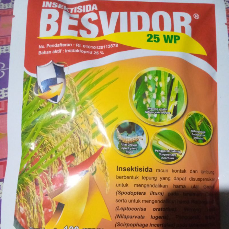 INSEKTISIDA SISTEMIK BESVIDOR IMIDAKLOPRID  25WP100GR