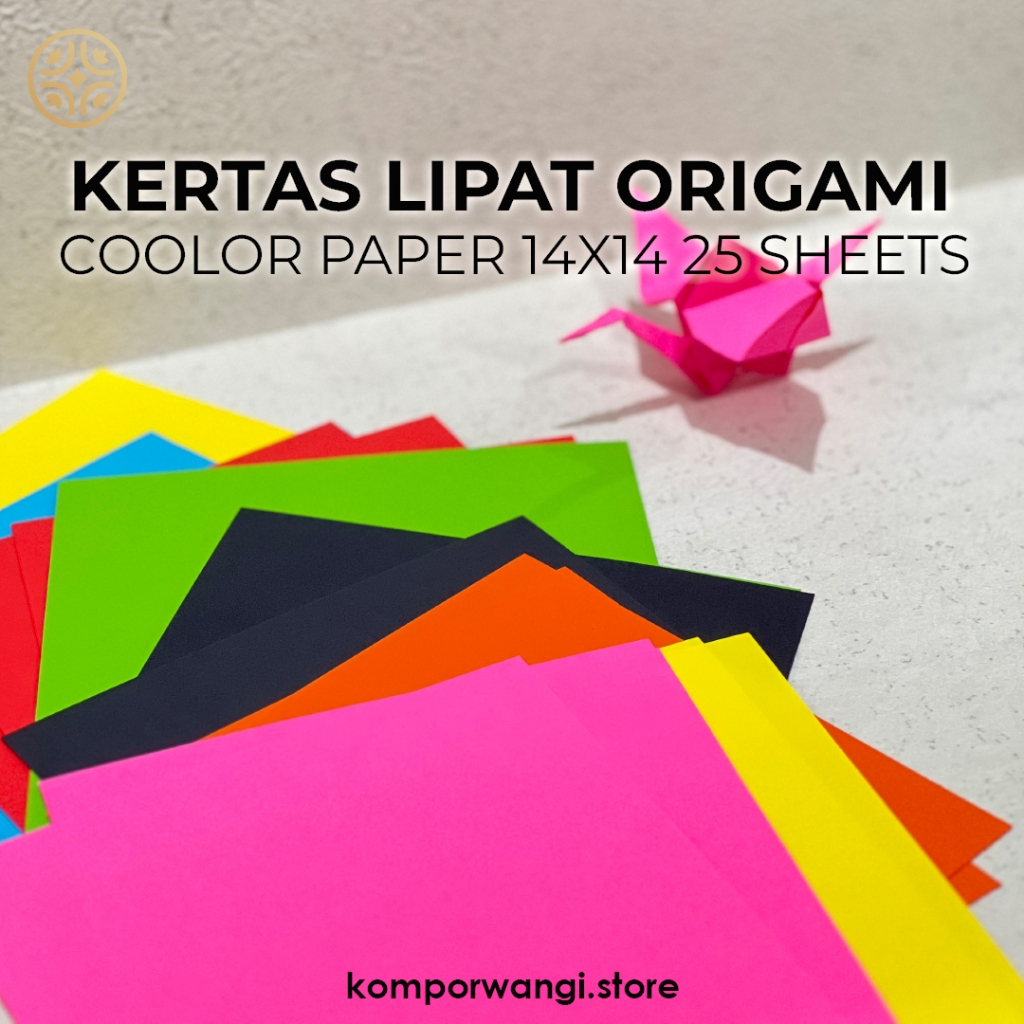 

Forte Origami Kertas Lipat Warna 2 Sisi 16 x 16 cm dan 14 x 14 cm - 25 Lembar