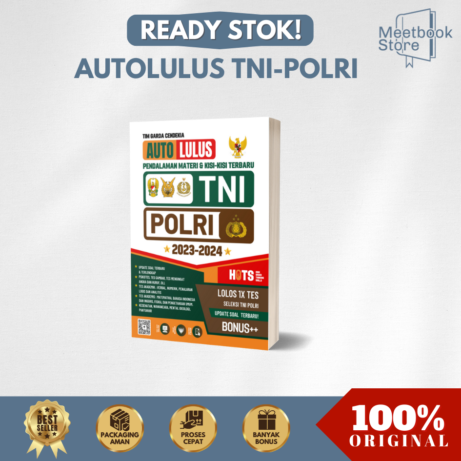 BUKU TES TNI POLRI | AUTO LULUS TNI POLRI 2023-2024 UPDATE SOAL TERBARU | TNI POLRI 2023-2024