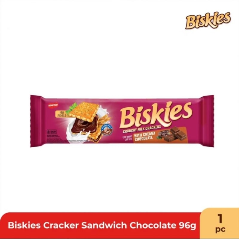 

Biskies Crunchy Milk Crackers with Creamy Chocolate 96 gr
