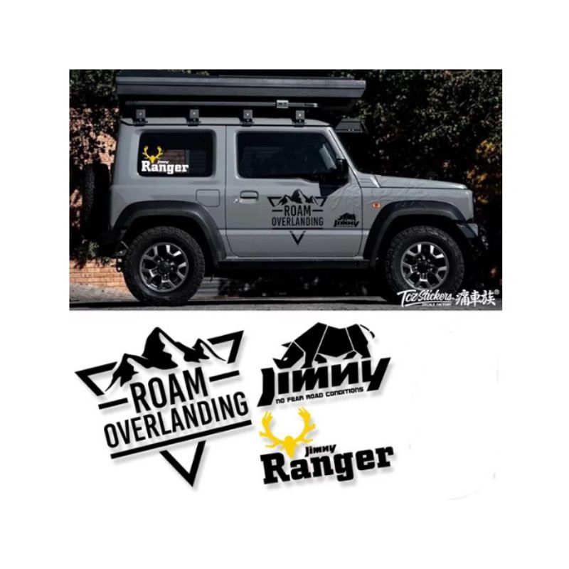 Sticker mobil jimny badak sticker list terlaris mobil jimny stiker mobil jimny keren terbaru