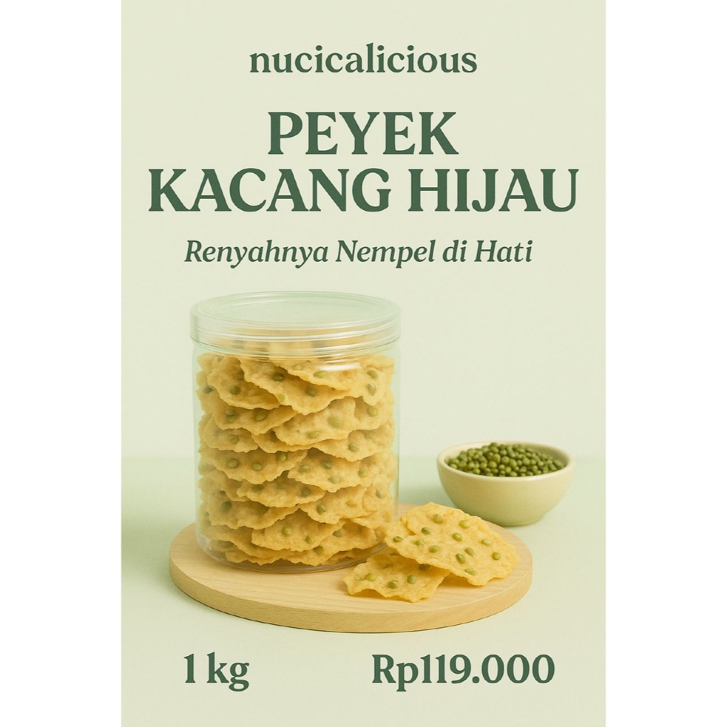 

Warisan Rasa – Peyek Kacang Hijau Renyah Peyek Kampoeng – Cita Rasa Asli Nusantara Hijau Gurih – Rempeyek Renyah Homemade Garingin – Peyek Renyah Isi Kacang Hijau Asli