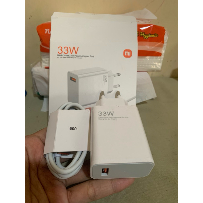 charger xiaomi 33watt tipe-c fast charging