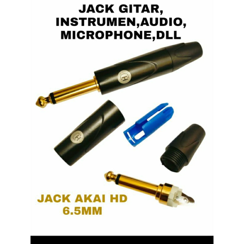 Jack Gitar Jek mic Jek Audio Akai HD Original Jek 6.5mmm Gold Plate
