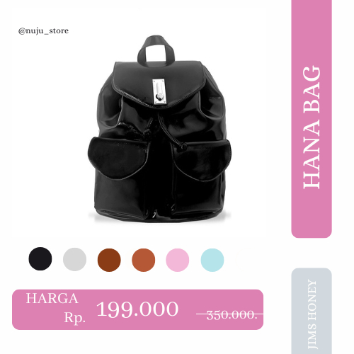 tas ransel hana backpack tas punggung tas ransel wanita jims honey