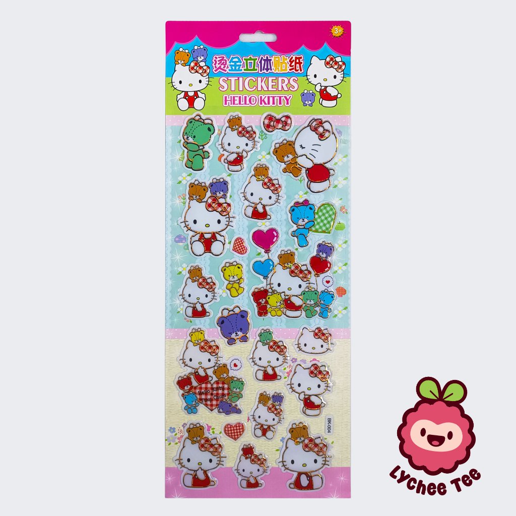 stiker sticker timbul karakter lucu / jurnal / notebook / buku DIY