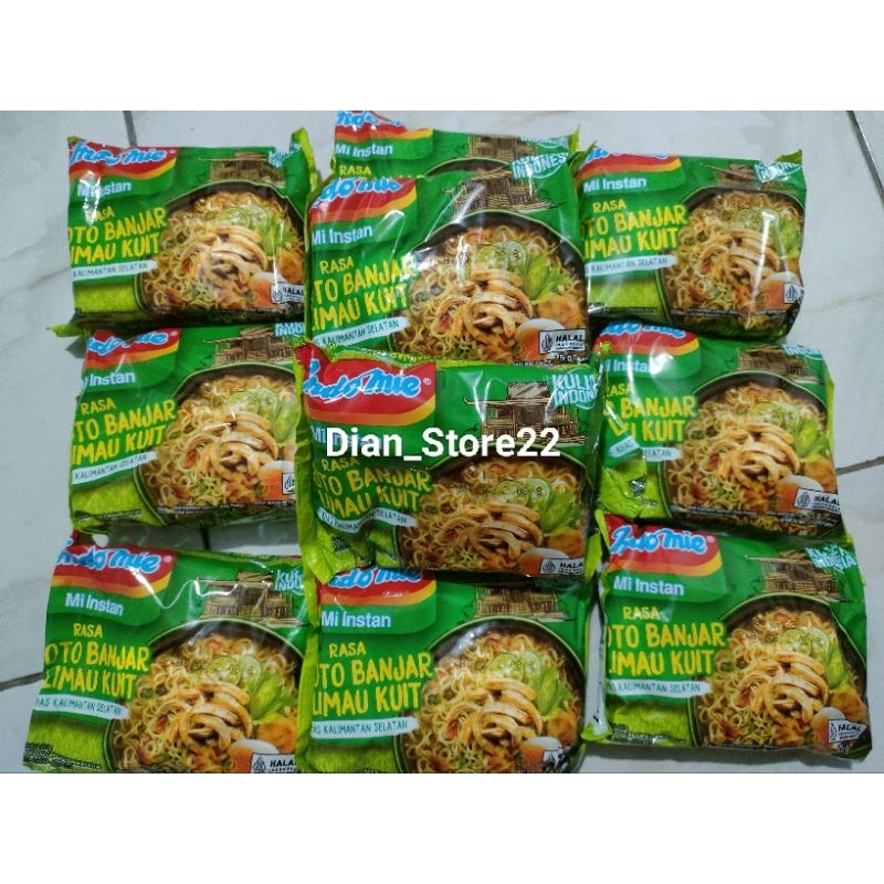 

20 PCS INDOMIE RASA SOTO BANJAR LIMAU KUIT SETENGAH DUS