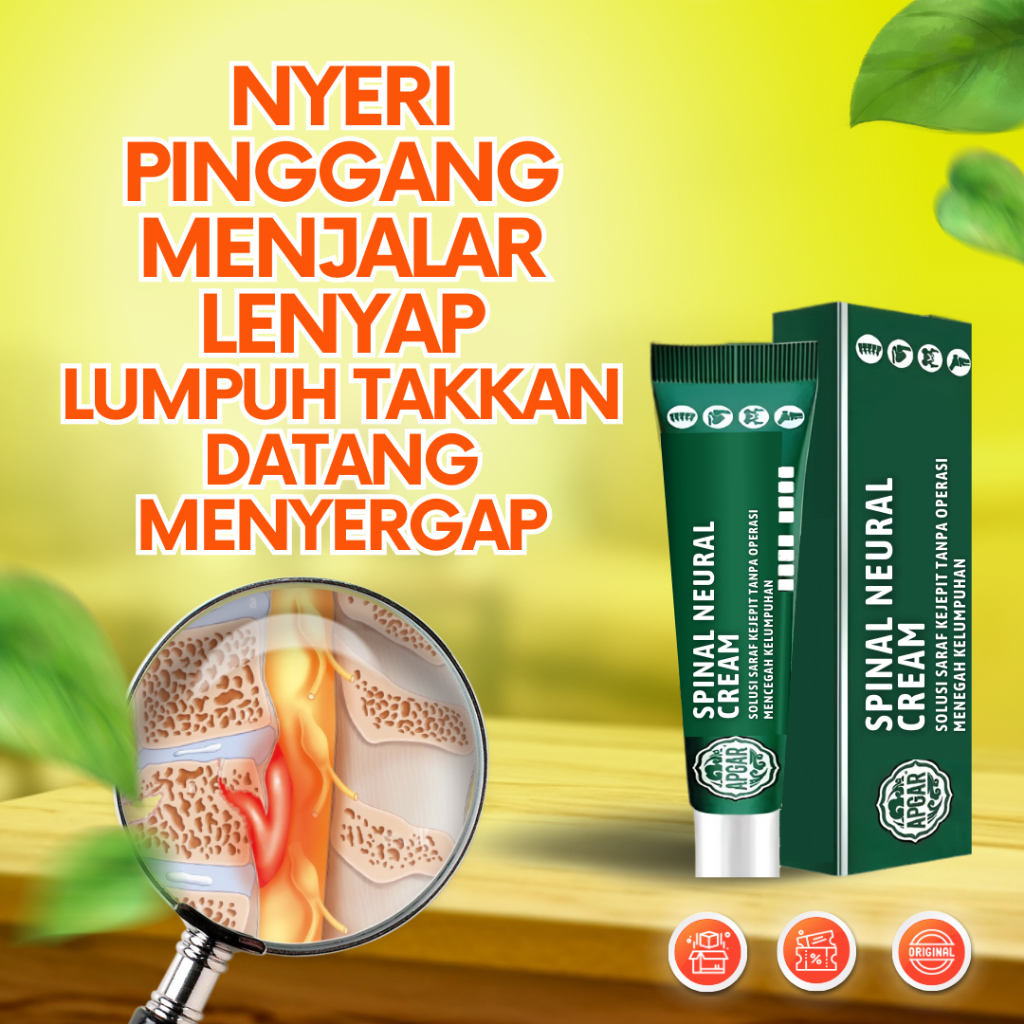NYERI PINGGANG MENJALAR LENYAP, LUMPUH TAKKAN DATANG MENYERGAP SPINAL NEURAL CREAM Lumbar
