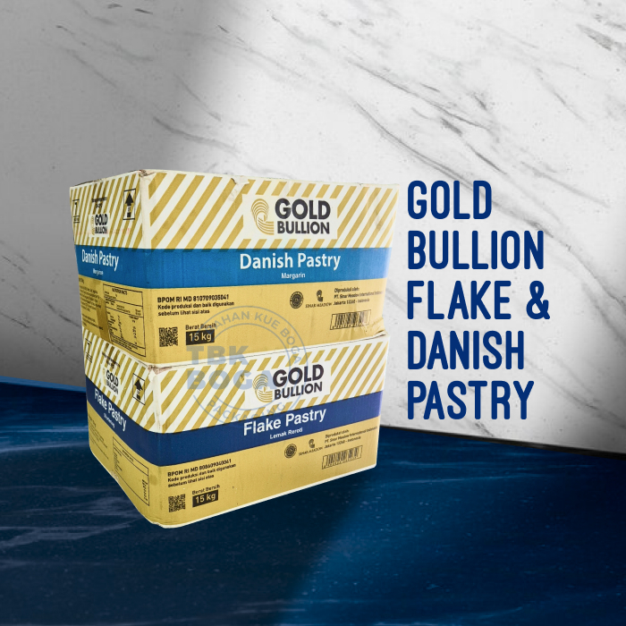 Gold Bullion Korsvet ( Danish, Flake ) Pastry Margarin Margarine Bukan Butter GB