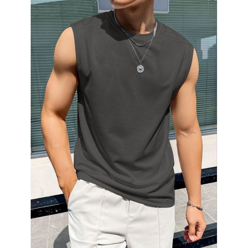 Kaos Singlet Pria Distro Big Size 6XL 5XL 4XL 3XL 2XL XL L M S Kaos Singlet Tanpa Lengan Sleeveless 