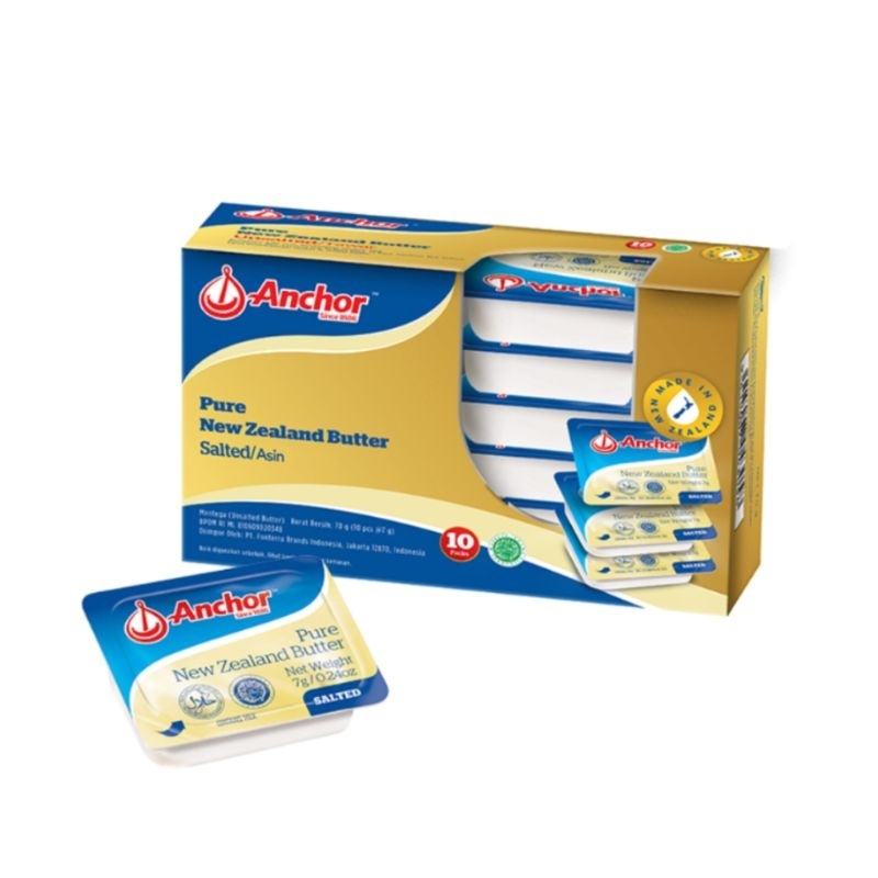 

Anchor Minidish Salted Butter 7gr x 10pcs/ Mentega