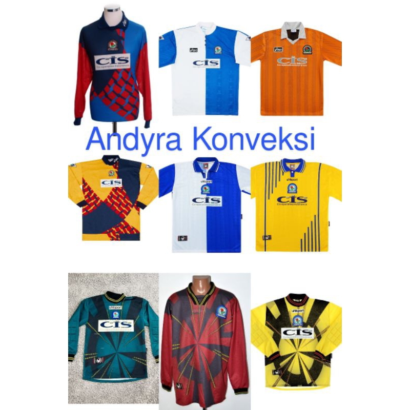 Retro Jersey Blackburn Rovers - FULL PRINTING - Free Custom Name set