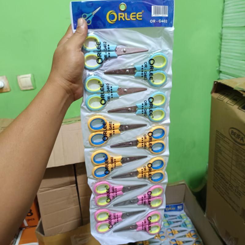 

1 Lembar Gunting Orlee 4 Inch Isi 12 Pcs