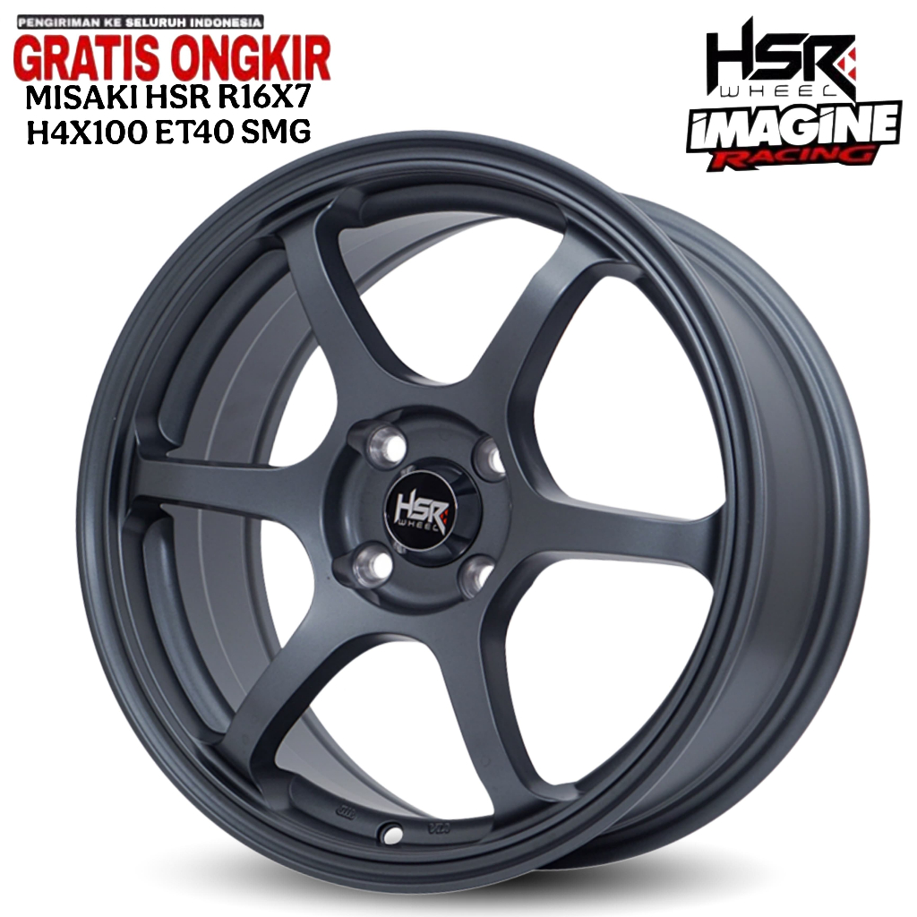 VELG R16 HSR MISAKI COCOK UNTUK JAZZ,MOBILIO,VIOS,YARIS,SWIFT DLL