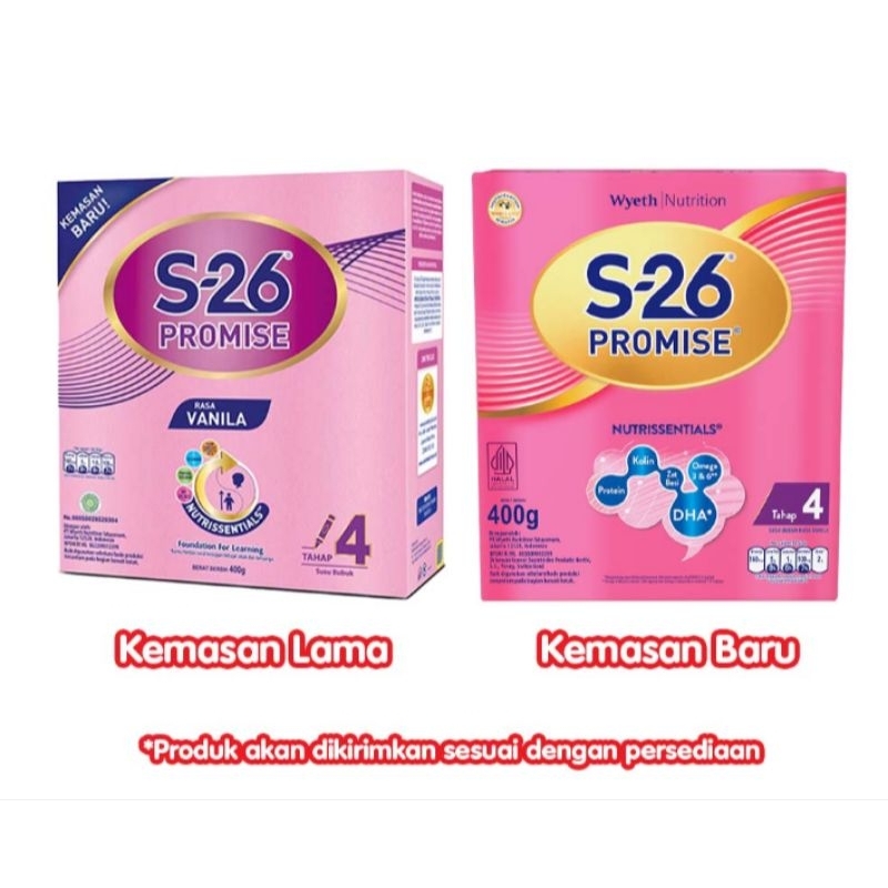 

S-26 Promise Tahap 4 Susu bubuk Pertumbuhan Anak usia 3-12 Tahun rasa Vanila