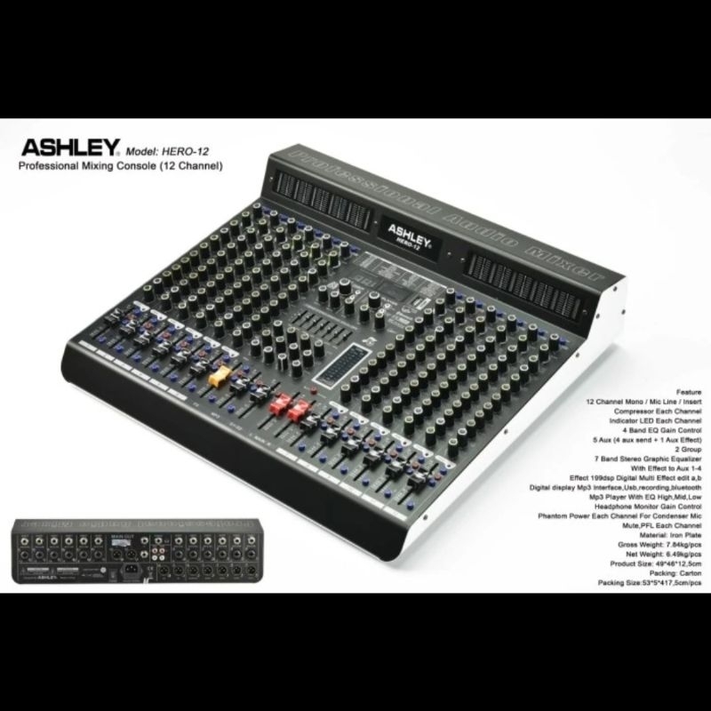 ASHLEY HERO-12 | ASHLEY HERO-16 | Mixer Analog 12 chanel | Mixer 16 chanel | hero 12 | hero 16