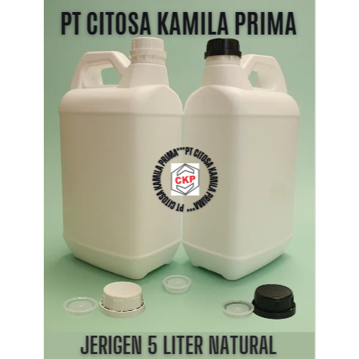 Jerigen 5 L Putih Hdpe / Jerigen Hdpe / Jerigen / Jerigen Madu / Jerigen Softener / Jerigen 5 L