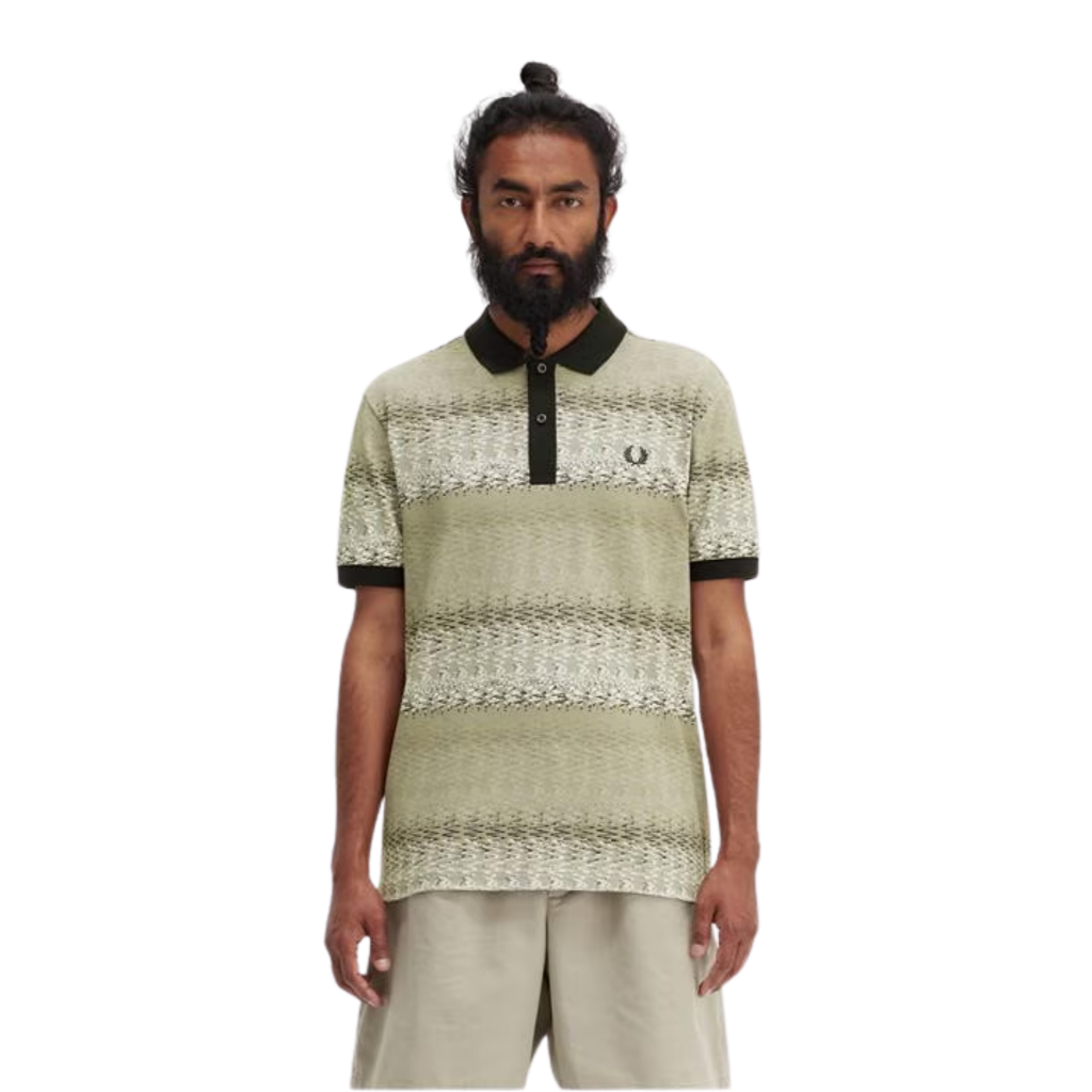 Fred Perry Waves Polo Shirt - Kemeja Lengan Pendek Original 100%