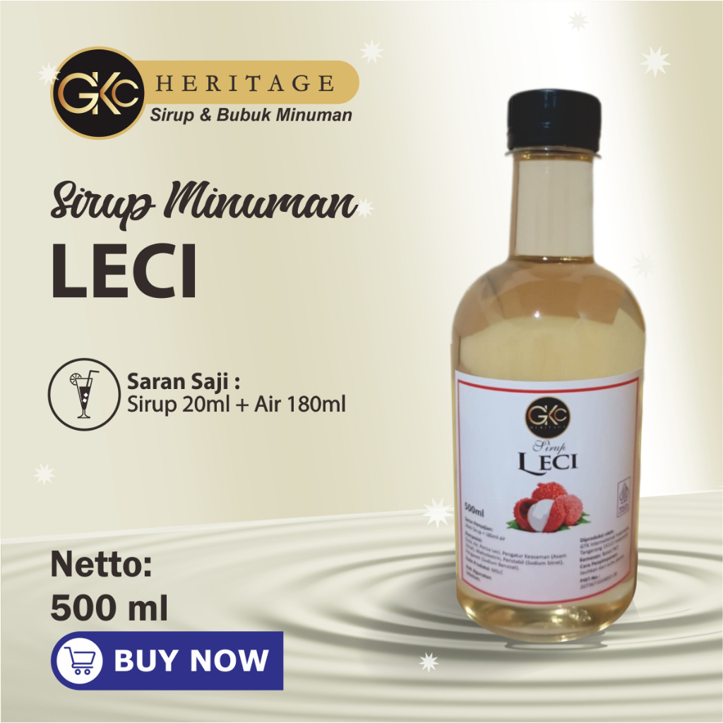 

Sirup Premium GKC Heritage Leci 500ml