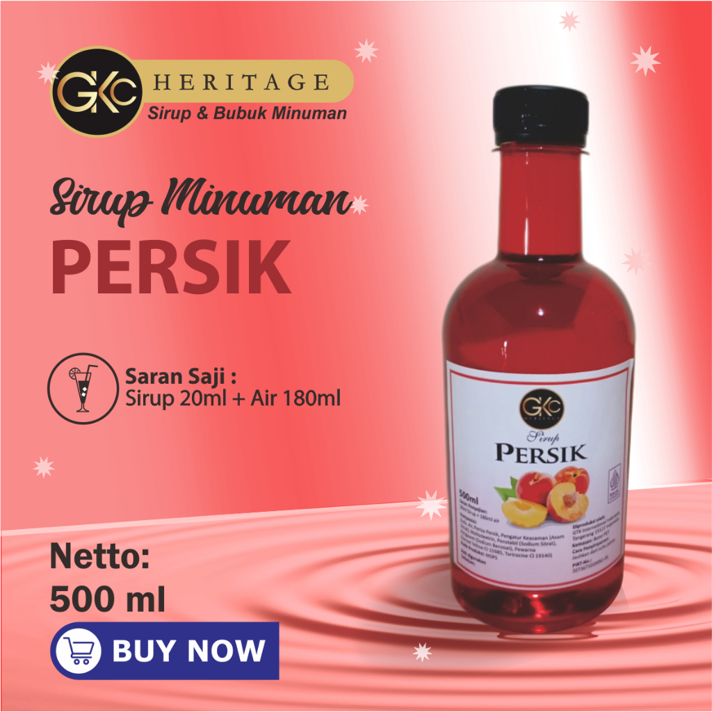 

GKC Heritage SIrup Premium Rasa Persik