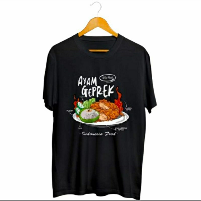 KAOS AYAM GEPREK INDONESIA FOOD