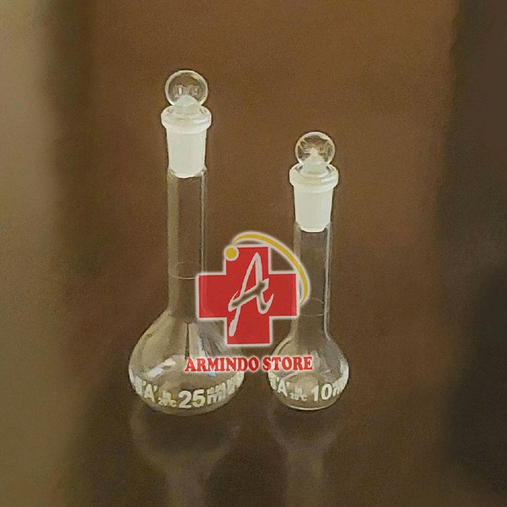 Labu Ukur 10ml | Labu Takar 25ml Herma With Glass Stopper