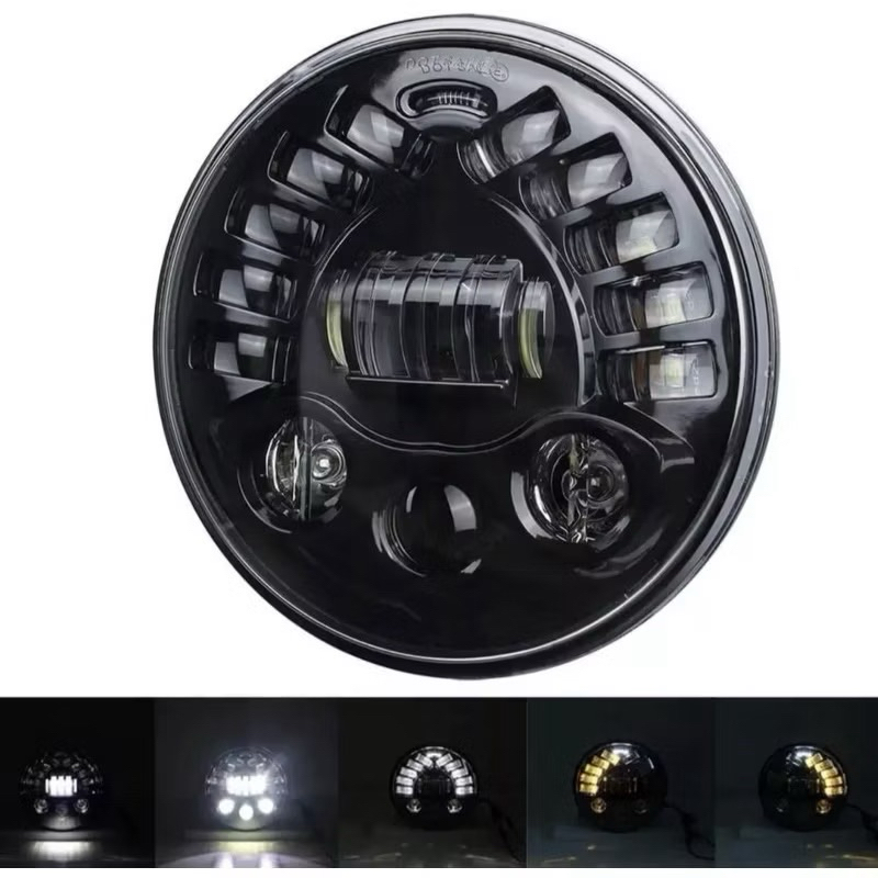 Lampu Utama COBRA DOT SAE Mobil Motor Daimaker bulat 7inc 19 LED 5,75inc 16 LED Projector Headlamp l