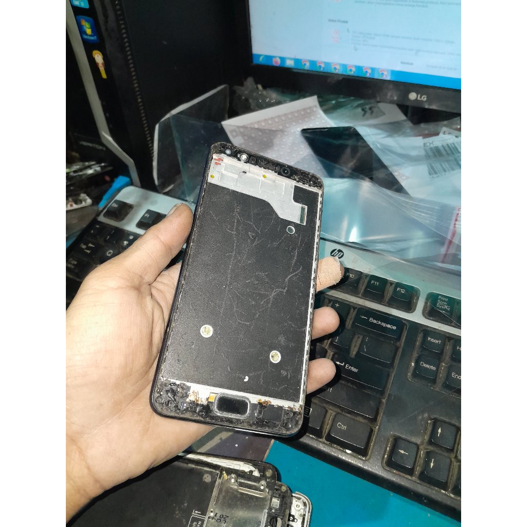 asus zenfone 4 max pro mesin normal lcd & layar sentuh pecah