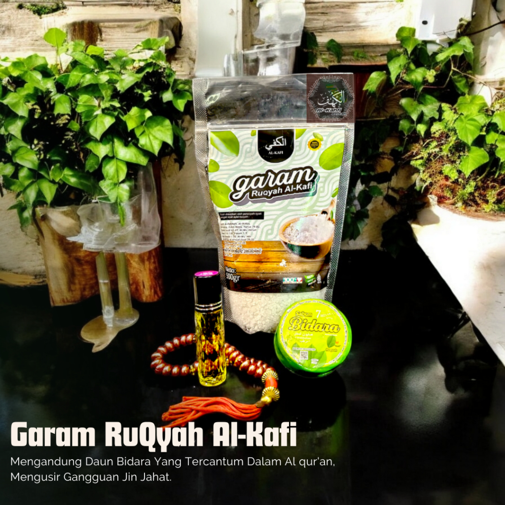 

GARAM RUQYAH ALKAFI 750Gram PENARIK REJEKI PELARISAN USAHA SEPI MEMBUKA AURA PAGAR GAIB RUMAH &TOKO