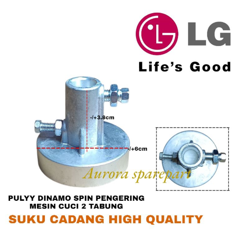 pully dinamo Spin pengering mesin cuci LG 2 tabung produk etalase high quality