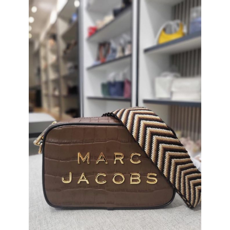 Ready MJ Flash Croco Camera Bag Brown - *2.700k*