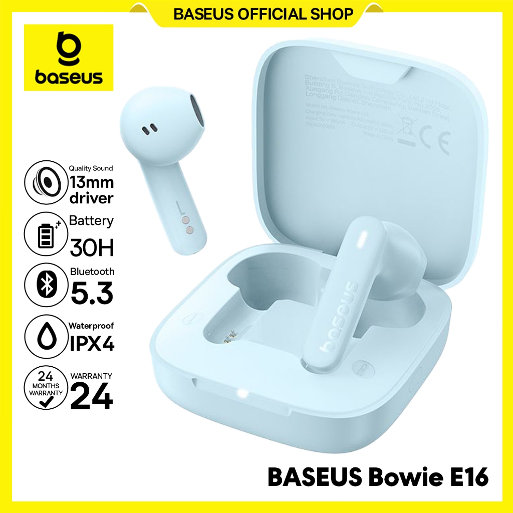 Baseus Bowie E16 Upgrade Edition 2025 True Wireless Bluetooth Earphone TWS Mini Earbuds