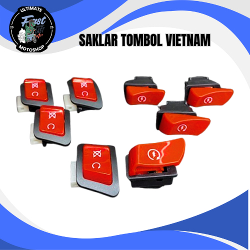 Saklar Vietnam Tombol Saklar Vietnam Merah Sein Hazard Pass Beam Honda Vario Beat Lengkap